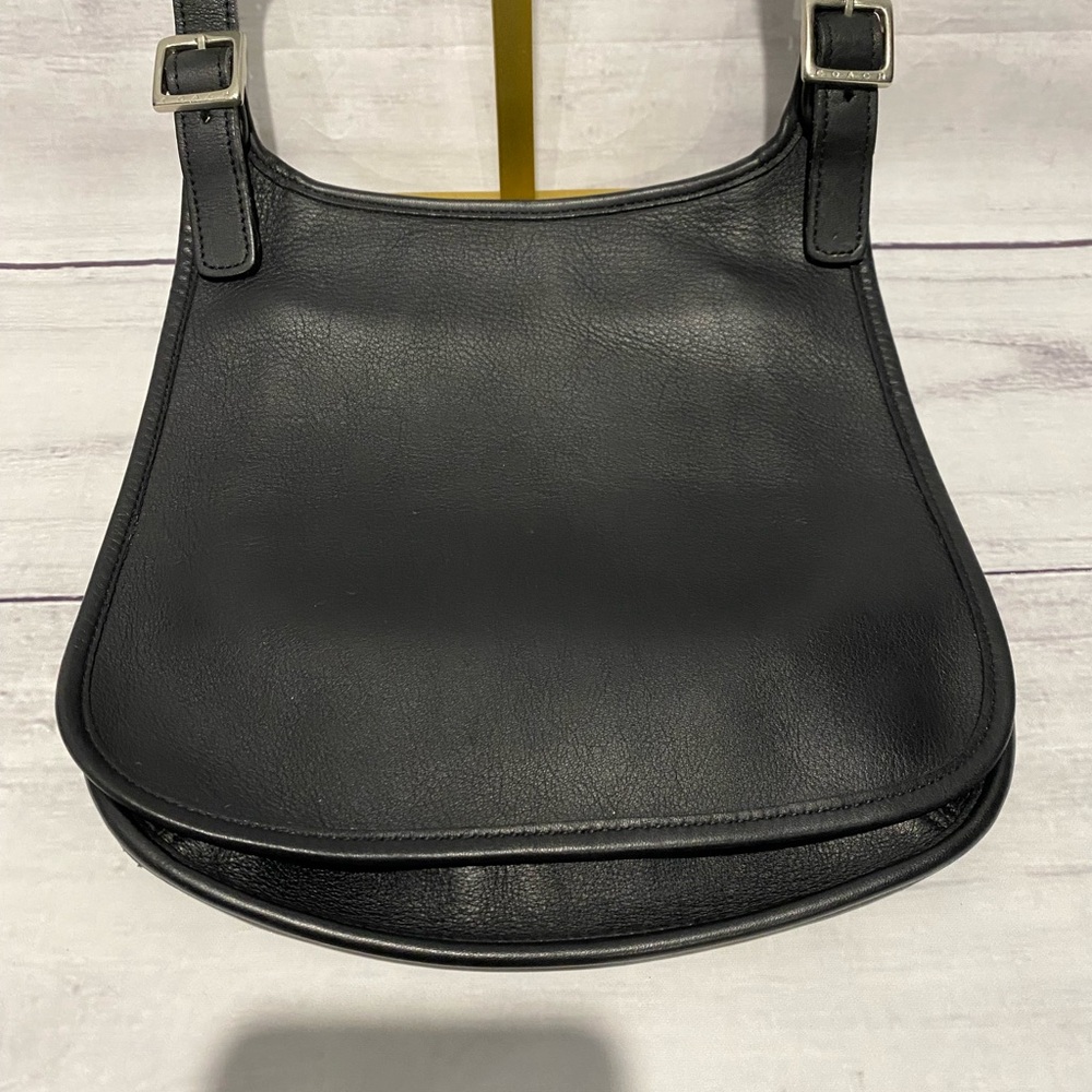 *NEW YEAR, NEW TO YOU* Authentic Vintage Coach Leather Saddle Crossbody Bag 9135 - Picture 10 of 13